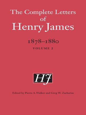 cover image of The Complete Letters of Henry James, 1878–1880